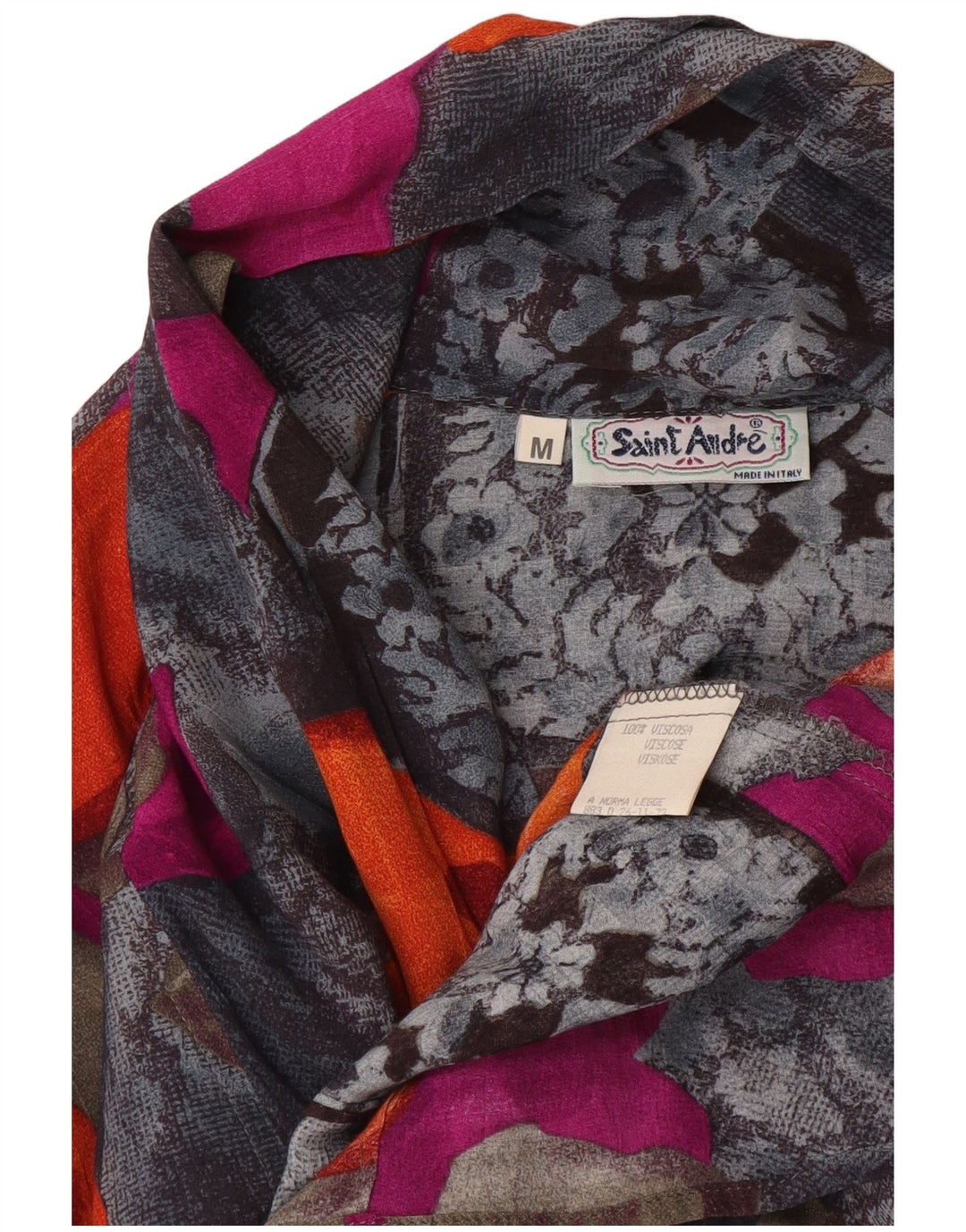 Blusa feminina Saint Andrews Reino Unido 14 viscose floral multicolorida média