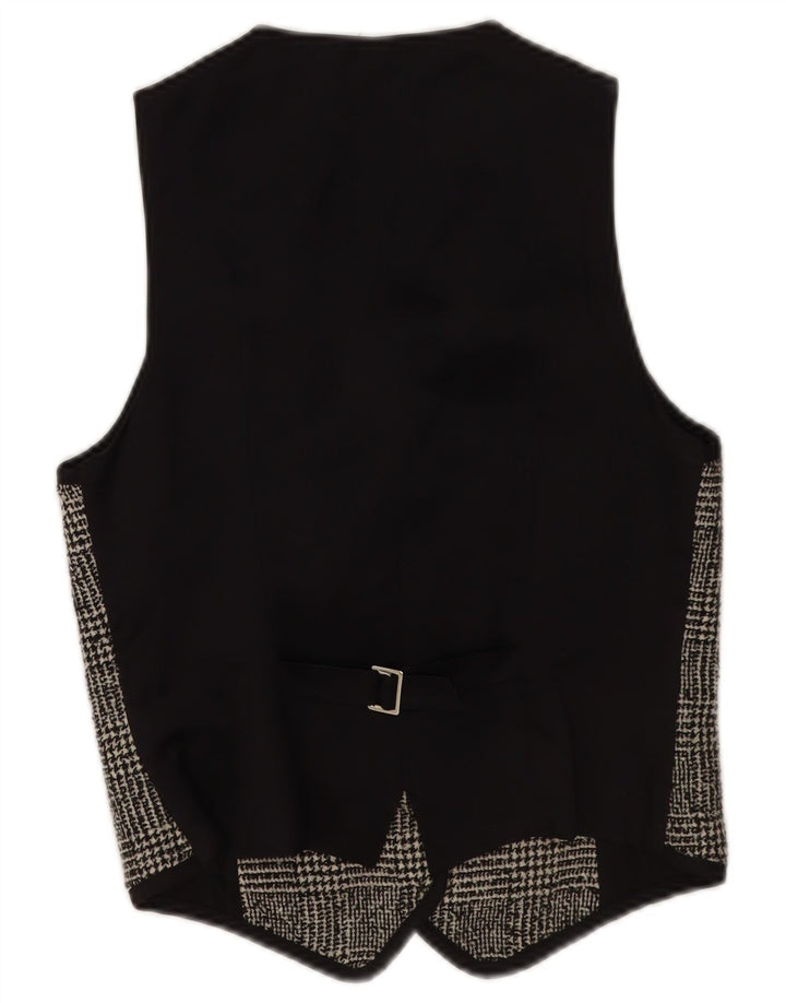 Colete feminino Anne Fontaine EU 40 lã houndstooth cinza médio