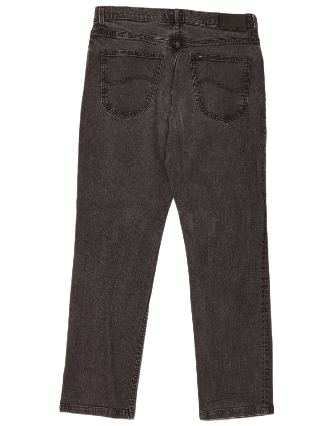 Lee Mens Brooklyn Straight Jeans W34 L30 Algodão Preto