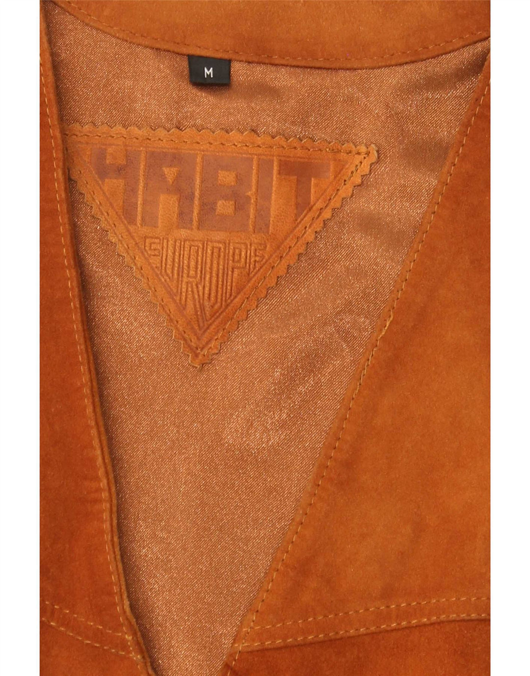 Colete vintage masculino de camurça marrom médio