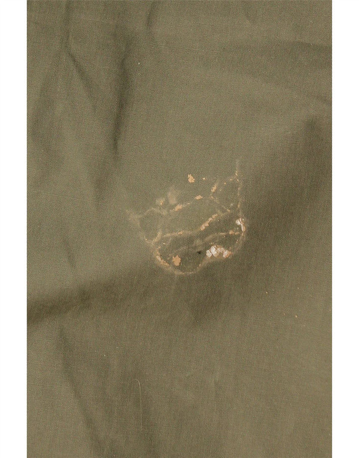 Jaqueta militar masculina VINTAGE com capuz UK 42 XL cáqui