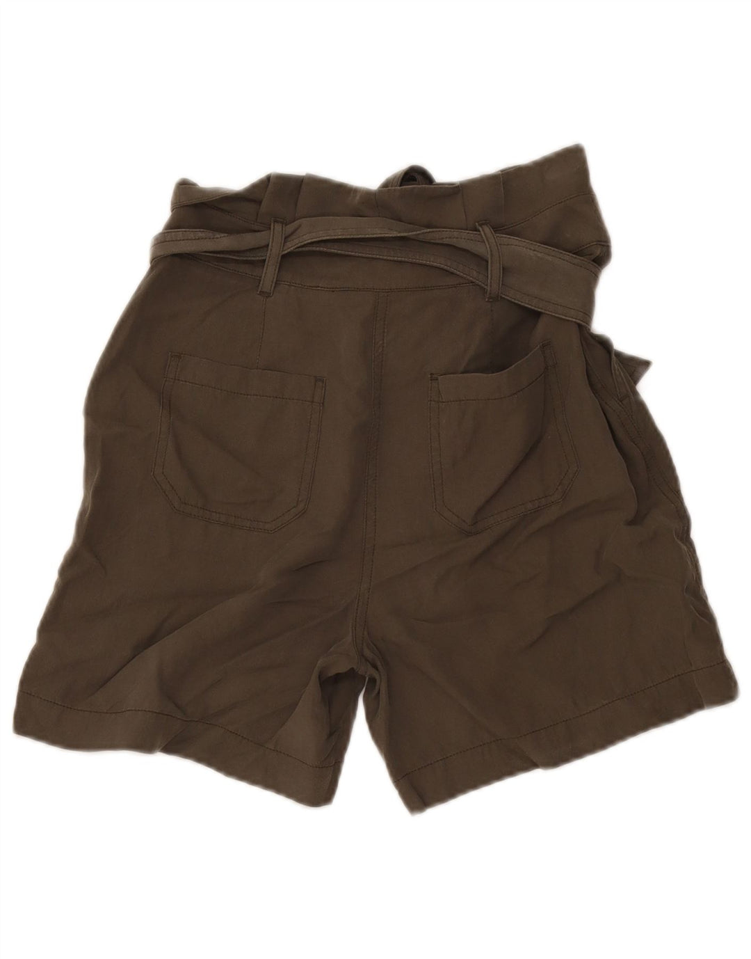 Shorts casuais femininos Boden Reino Unido 8 pequeno W30 cáqui Lyocell