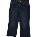 CHAPS Womens Kick Mid Rise Cropped Jeans W30 L22 Blue Cotton | Vintage Chaps | Thrift | Second-Hand Chaps | Used Clothing | Messina Hembry 