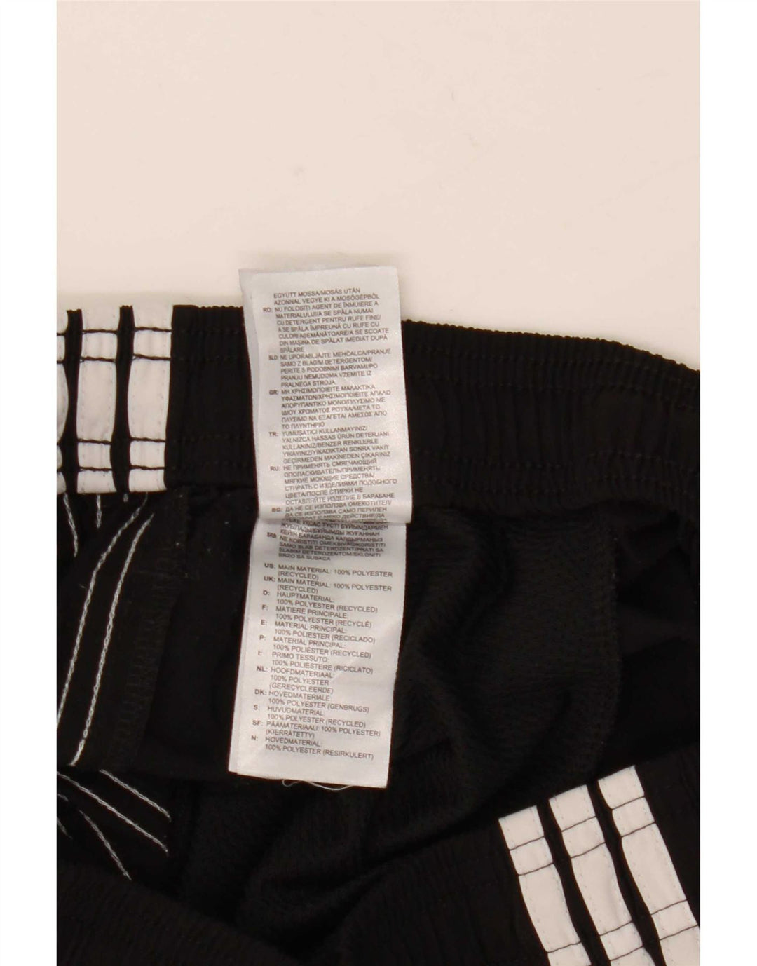 Shorts esportivos masculinos Adidas médio preto poliéster