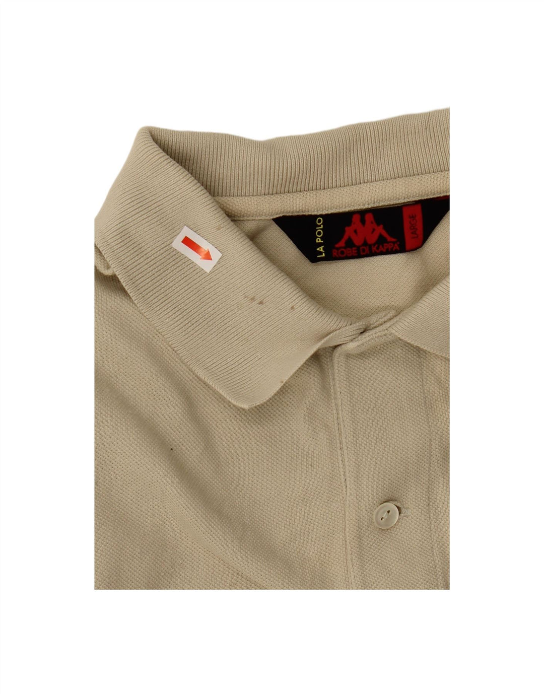 Camisa polo masculina KAPPA grande algodão bege
