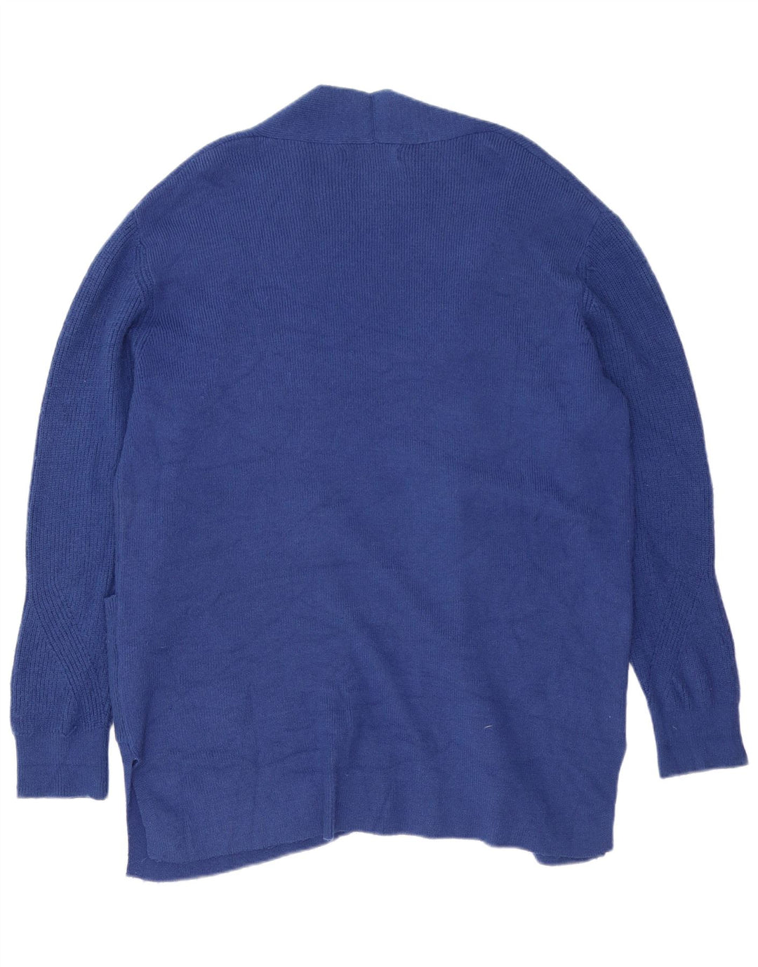 Suéter cardigã feminino oversized longline Marks & Spencer Reino Unido 16 grande azul
