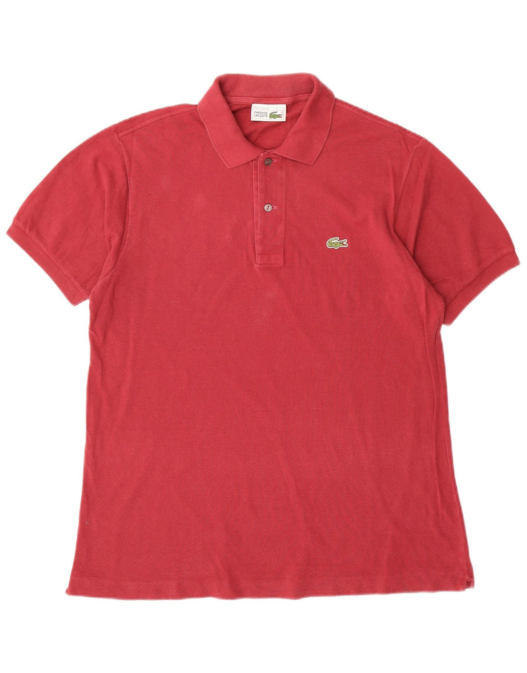 Camisa polo masculina LACOSTE tamanho 4 médio algodão vermelho