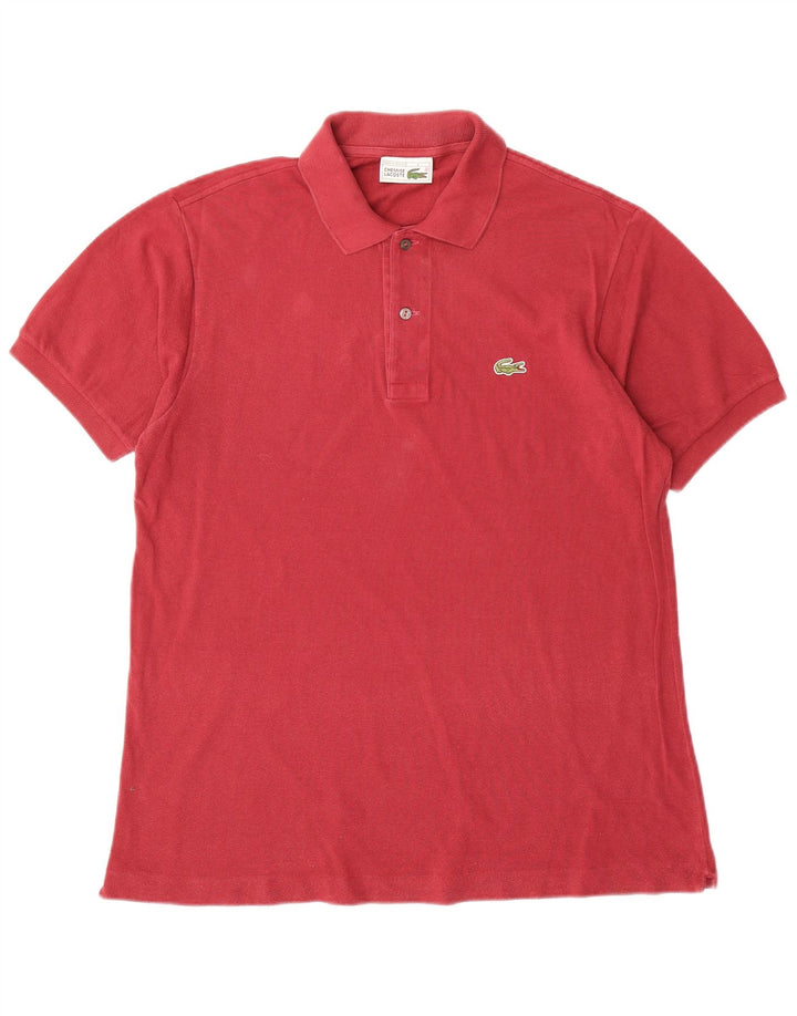 Camisa polo masculina LACOSTE tamanho 4 médio algodão vermelho
