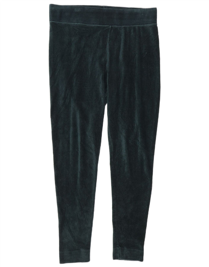 Leggings femininas de veludo Marks & Spencer UK 16 grandes verdes