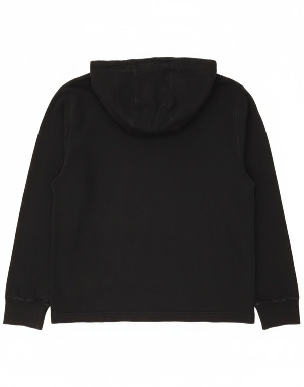 Nike Mens Hoodie Jumper Grande Algodão Preto