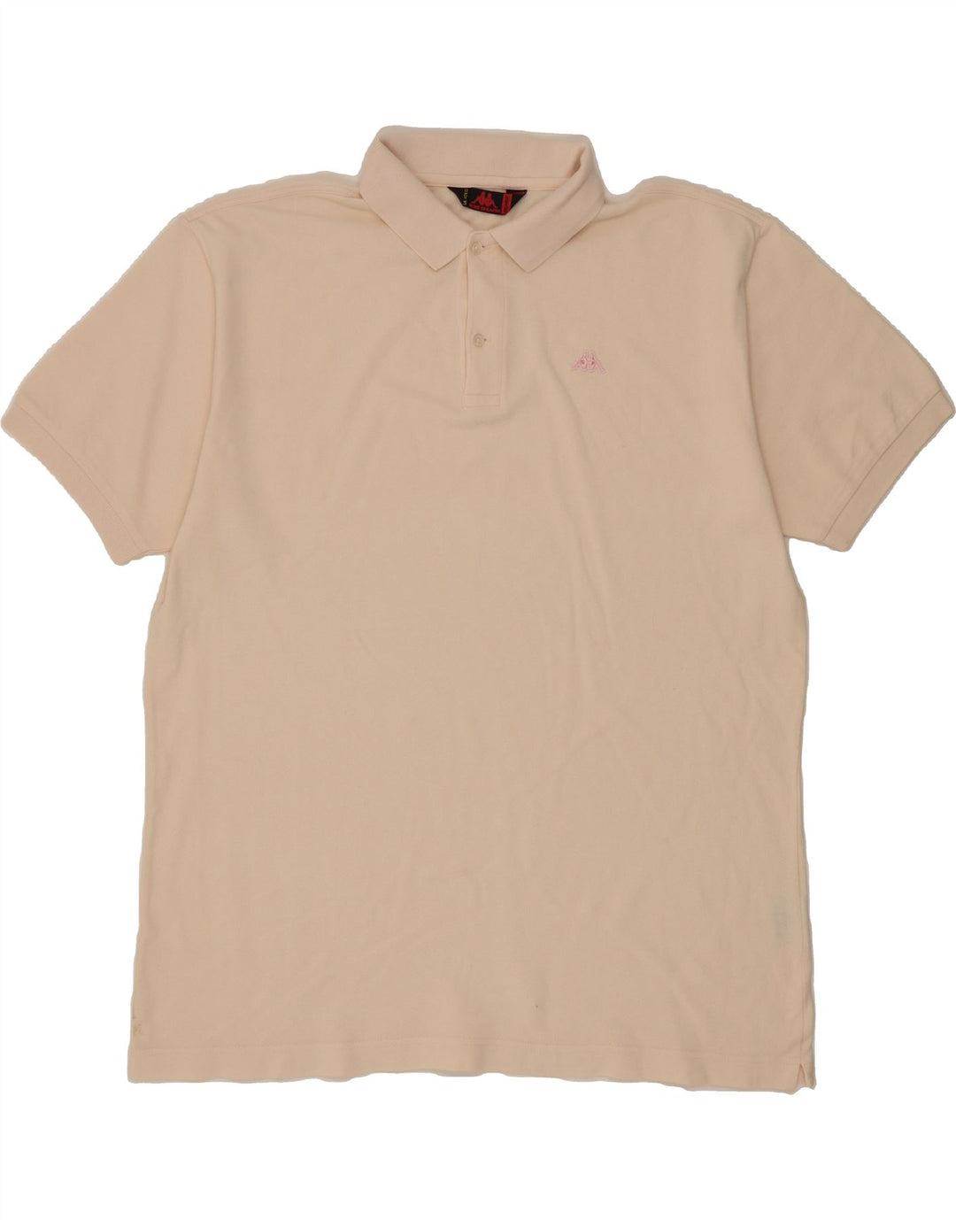 KAPPA Mens Polo Shirt 2XL Beige Cotton Vintage Kappa and Second-Hand Kappa from Messina Hembry 