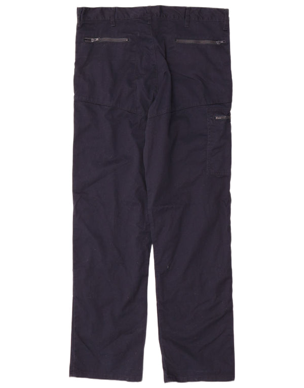 Calça Dickies Mens Redhawk Straight Cargo W38 L33 Poliéster Azul Marinho