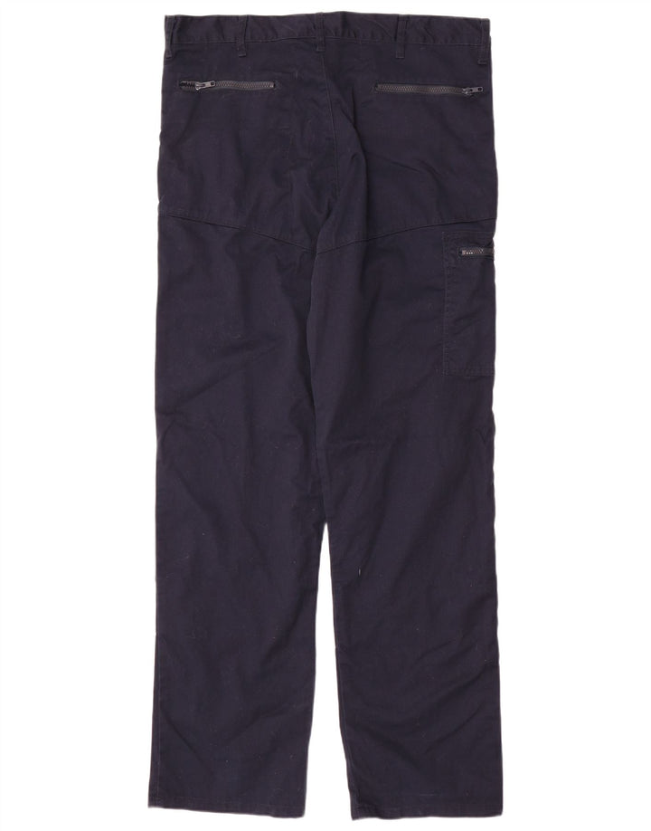 Calça Dickies Mens Redhawk Straight Cargo W38 L33 Poliéster Azul Marinho