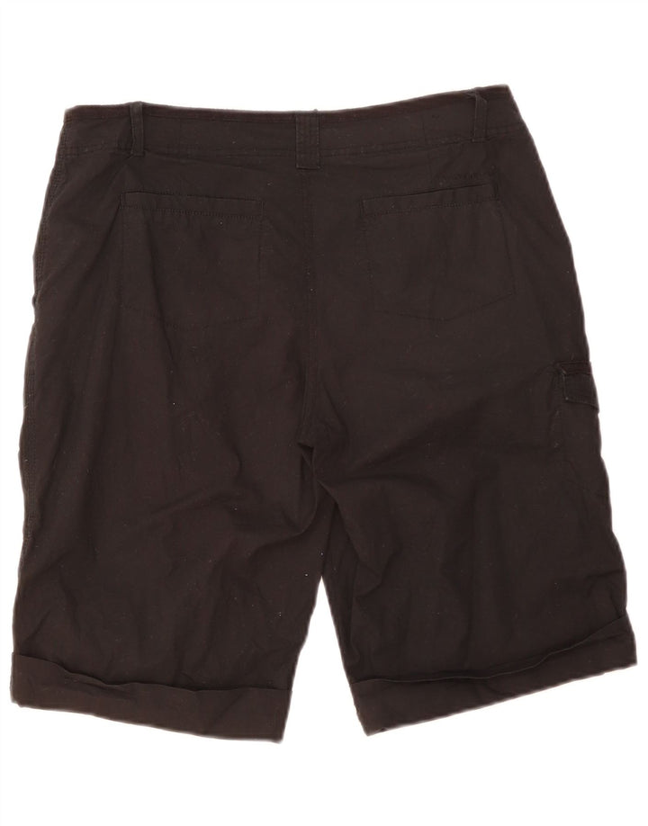 Shorts cargo feminino Dkny US 8 médio W33 algodão preto