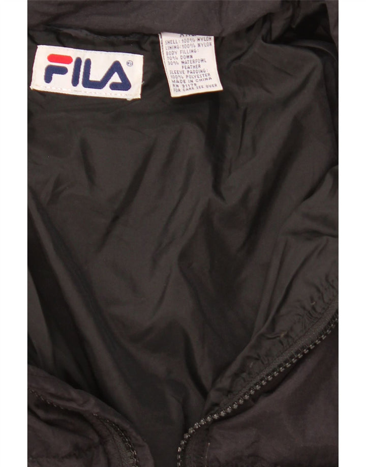 Jaqueta acolchoada masculina Fila UK 44 2XL preto nylon