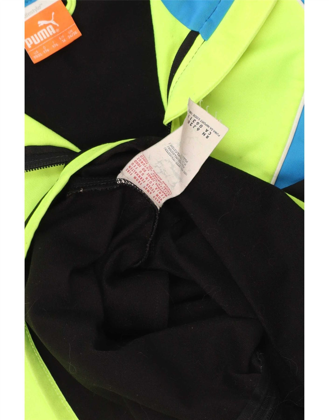 Jaqueta Puma Meninos Treino Top 15-16 Anos Preto Colorblock Poliéster