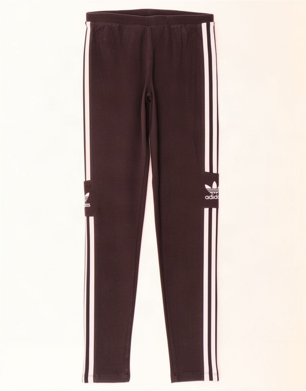 Leggings Adidas Femininas Gráficas UK 12 Médio Algodão Preto