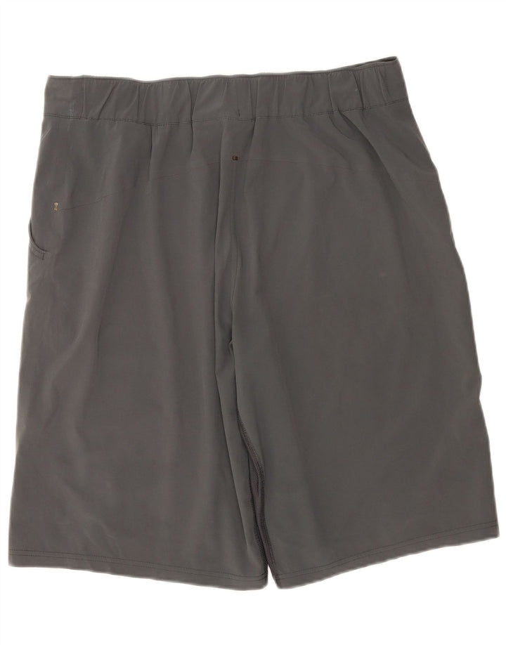 NIKE Masculino Dri Fit Chino Shorts Grande W34 Cinza Poliéster