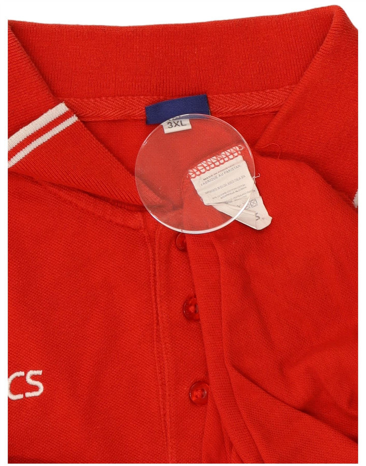 Camisa polo masculina Asics 3XL algodão vermelho