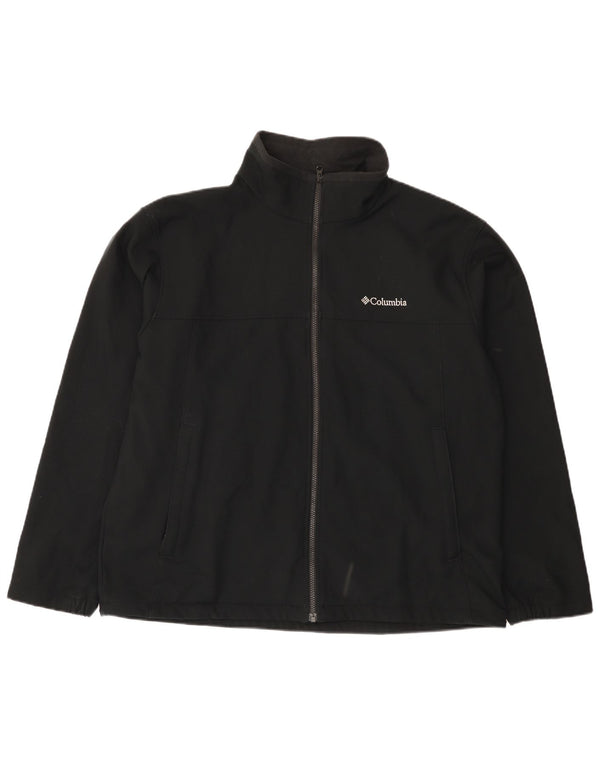 Columbia Mens Tracksuit Top Jacket XL Poliéster Preto