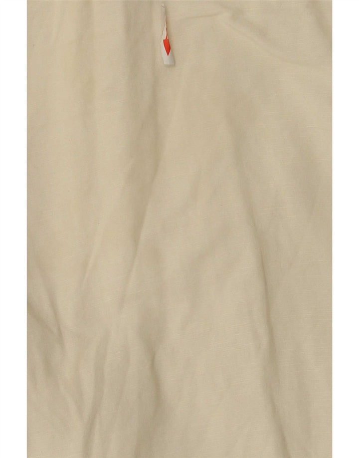 Zara Calça feminina cortada XL W32 L24 Off White Lyocell