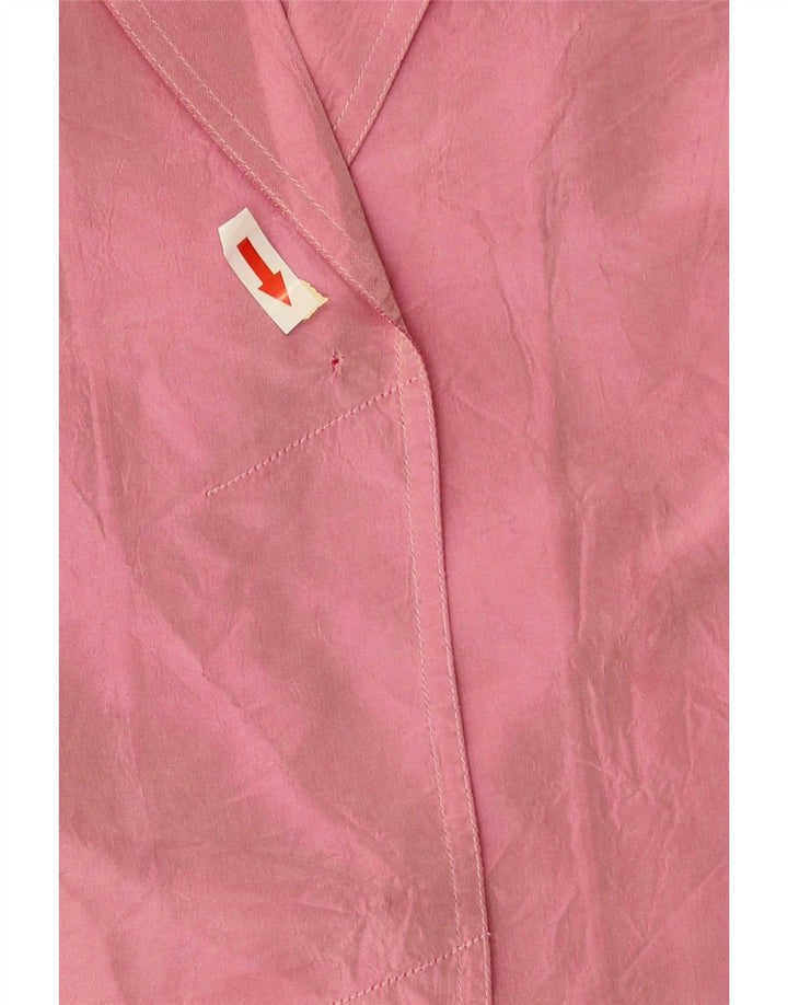 Vintage Womens Shirt Blouse EU 38 Medium Pink Acetate