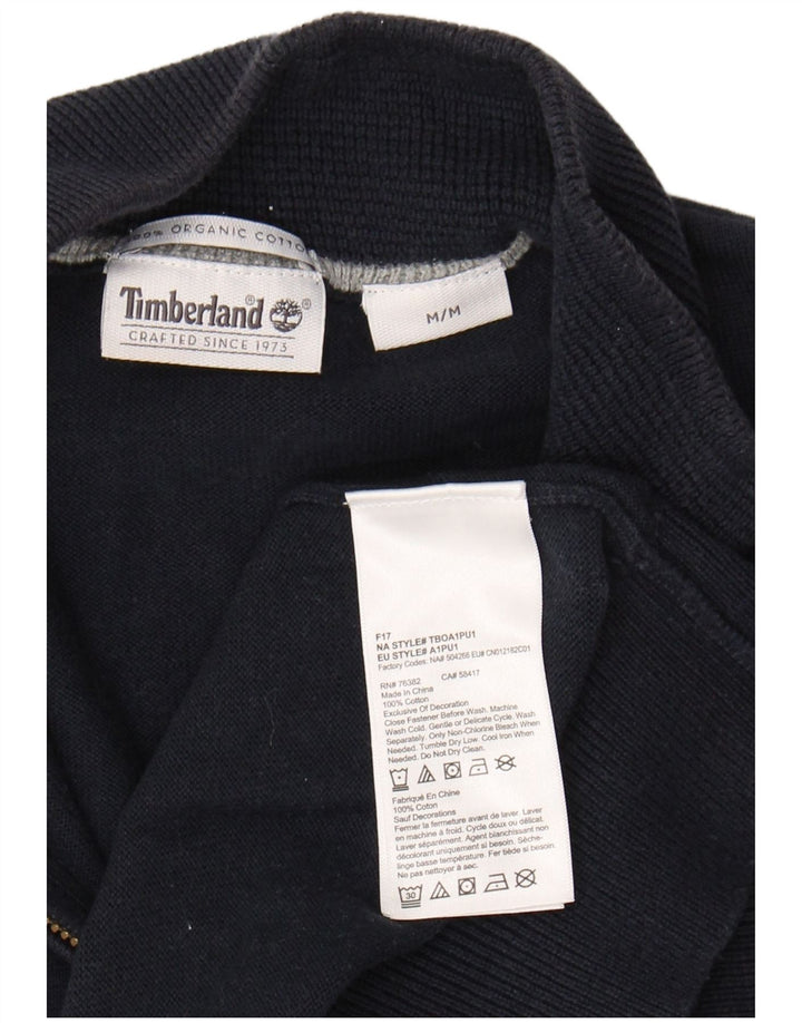 Suéter cardigã masculino TIMBERLAND algodão azul marinho médio