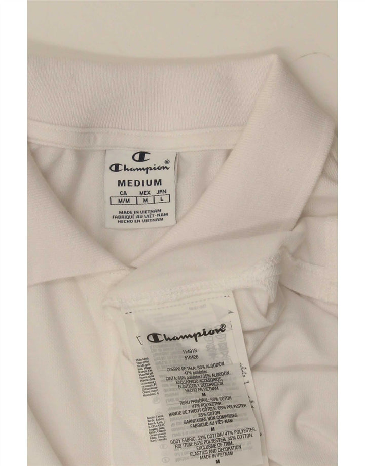 Camisa polo feminina Champion UK 12 médio algodão branco