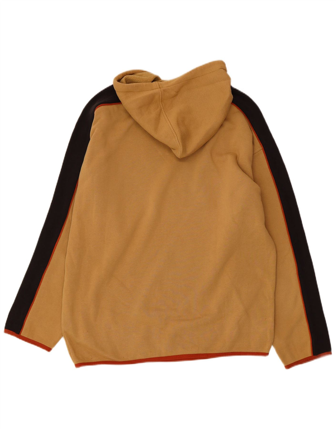 FILA moletom com capuz masculino médio bege algodão colorblock