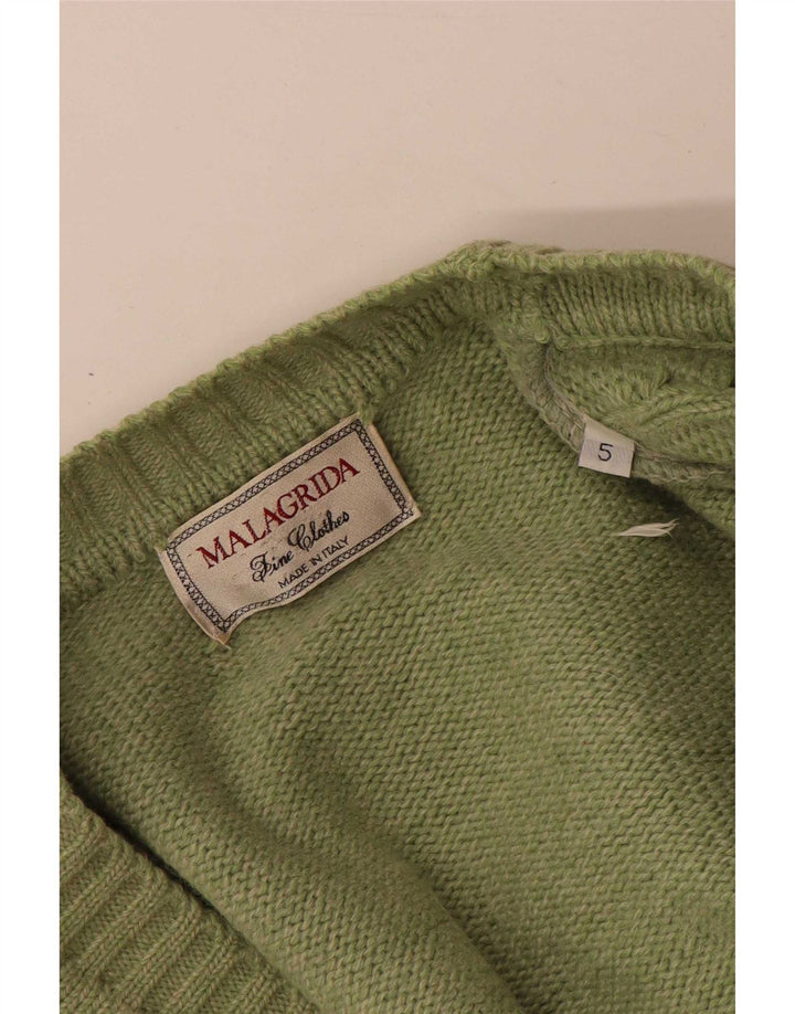 Suéter cardigã masculino Malagrida verde médio