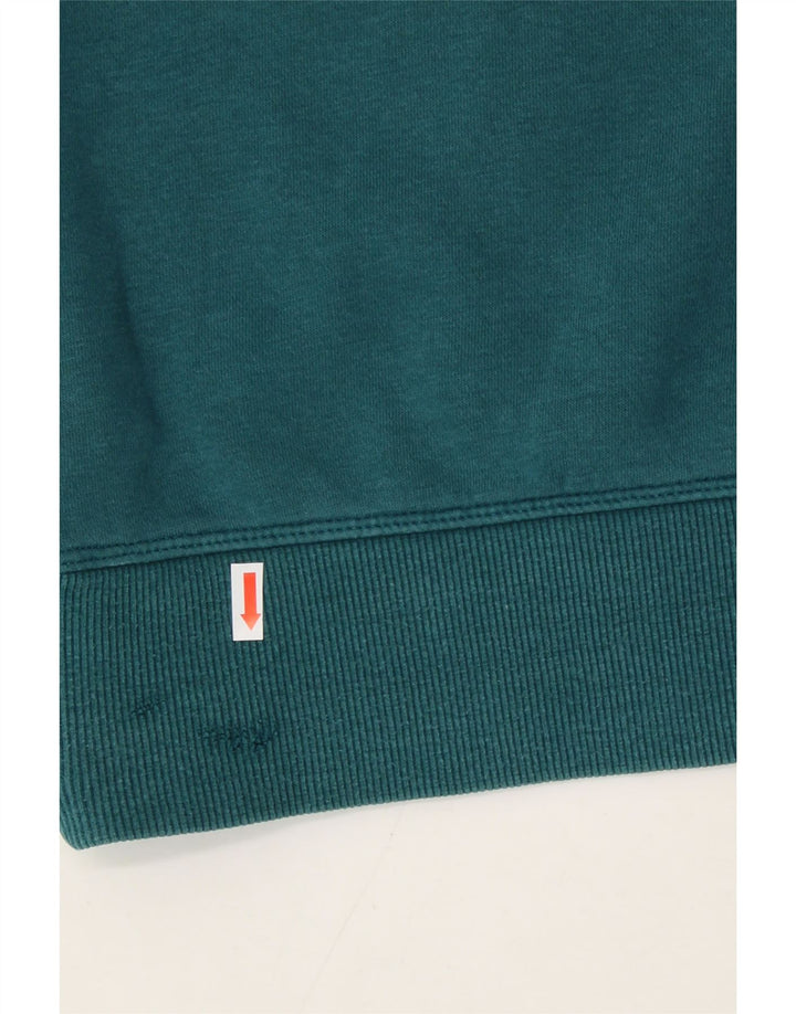 UNDER ARMOUR Womens Hoodie Jumper UK 14 Medium Green Cotton Vintage Under Armour and Second-Hand Under Armour from Messina Hembry 