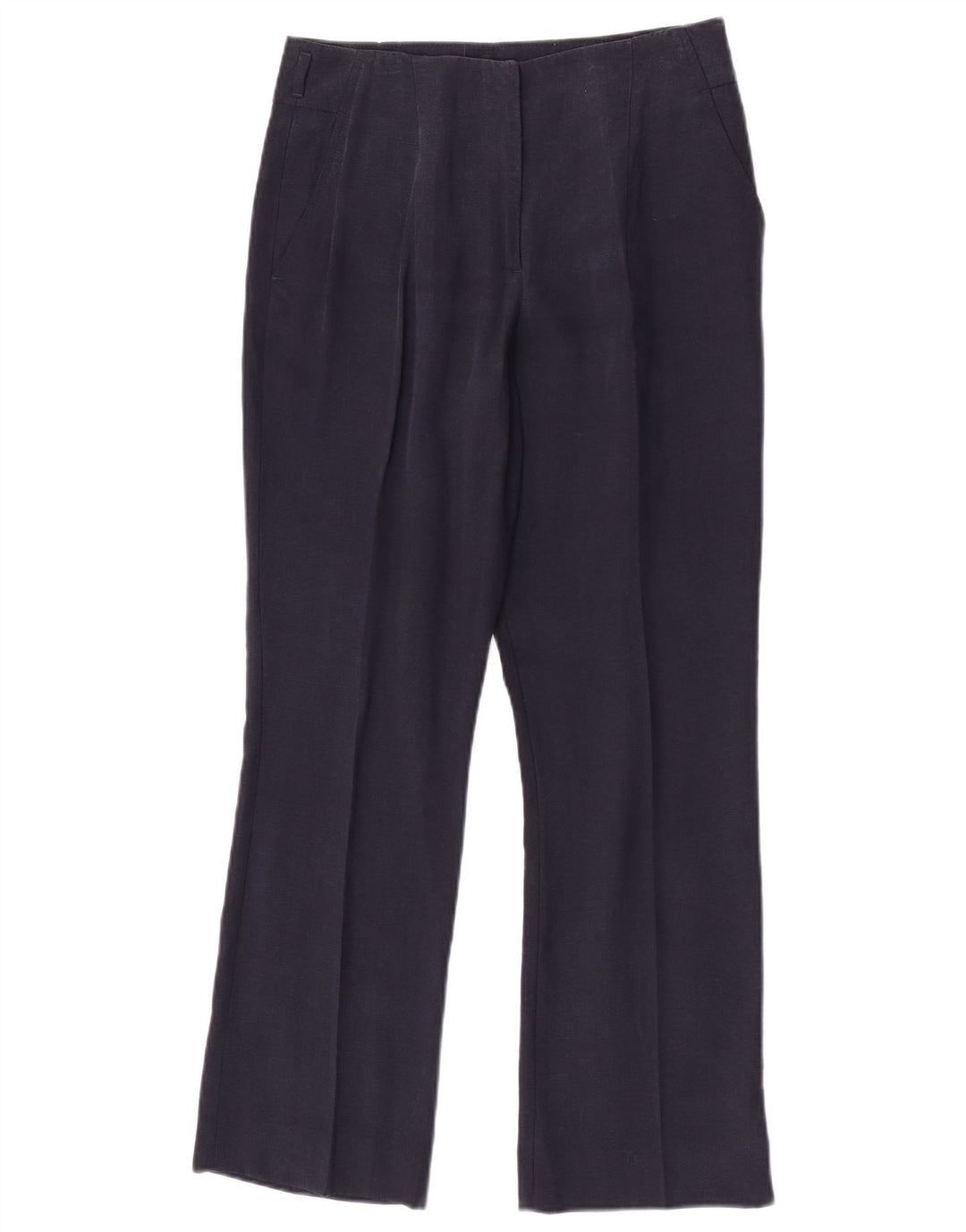 Calça Chino reta feminina Zara médio W28 L28 azul marinho