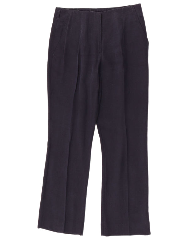 Calça Chino reta feminina Zara médio W28 L28 azul marinho