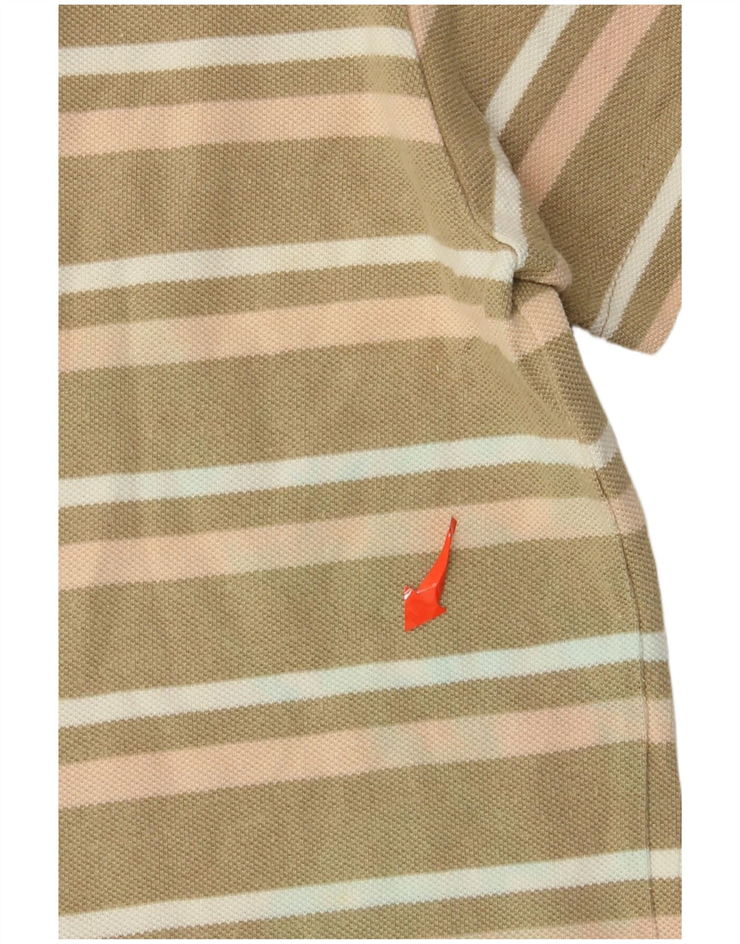 Camisa polo masculina Wrangler grande algodão listrado cáqui