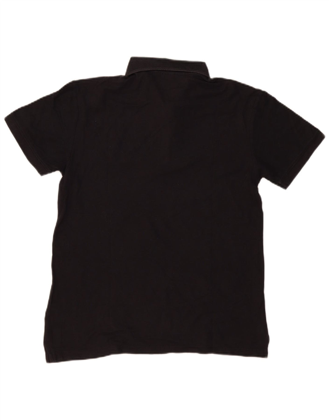 Camisa polo masculina Calvin Klein pequena de algodão preto