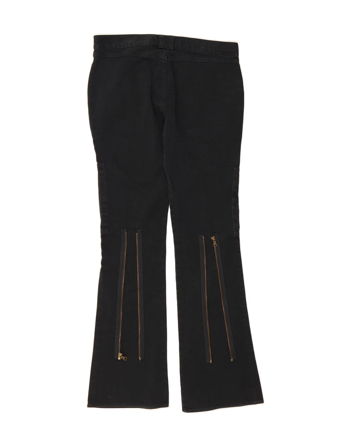 CALVIN KLEIN Womens Bootcut Cargo Trousers W31 L34 Black Cotton Vintage Calvin Klein and Second-Hand Calvin Klein from Messina Hembry 