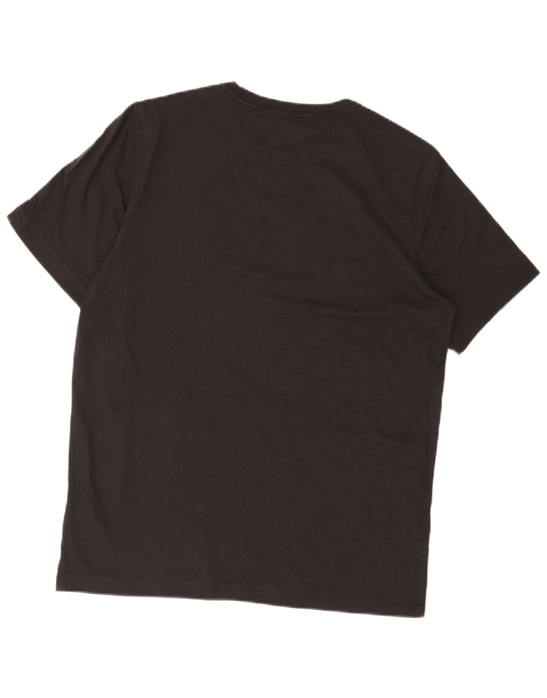 Puma Mens Graphic T-Shirt Top Médio Algodão Preto