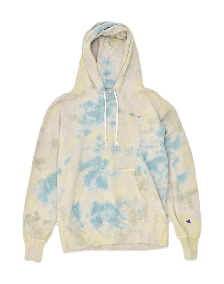 CHAMPION Mens Hoodie Jumper XS Multicoloured Tie Dye Cotton Vintage Champion and Second-Hand Champion from Messina Hembry 