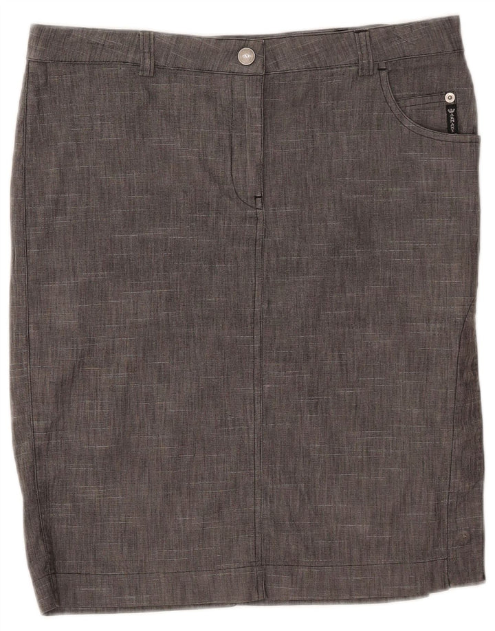 Saia reta feminina Armani W32 grande cinza manchado