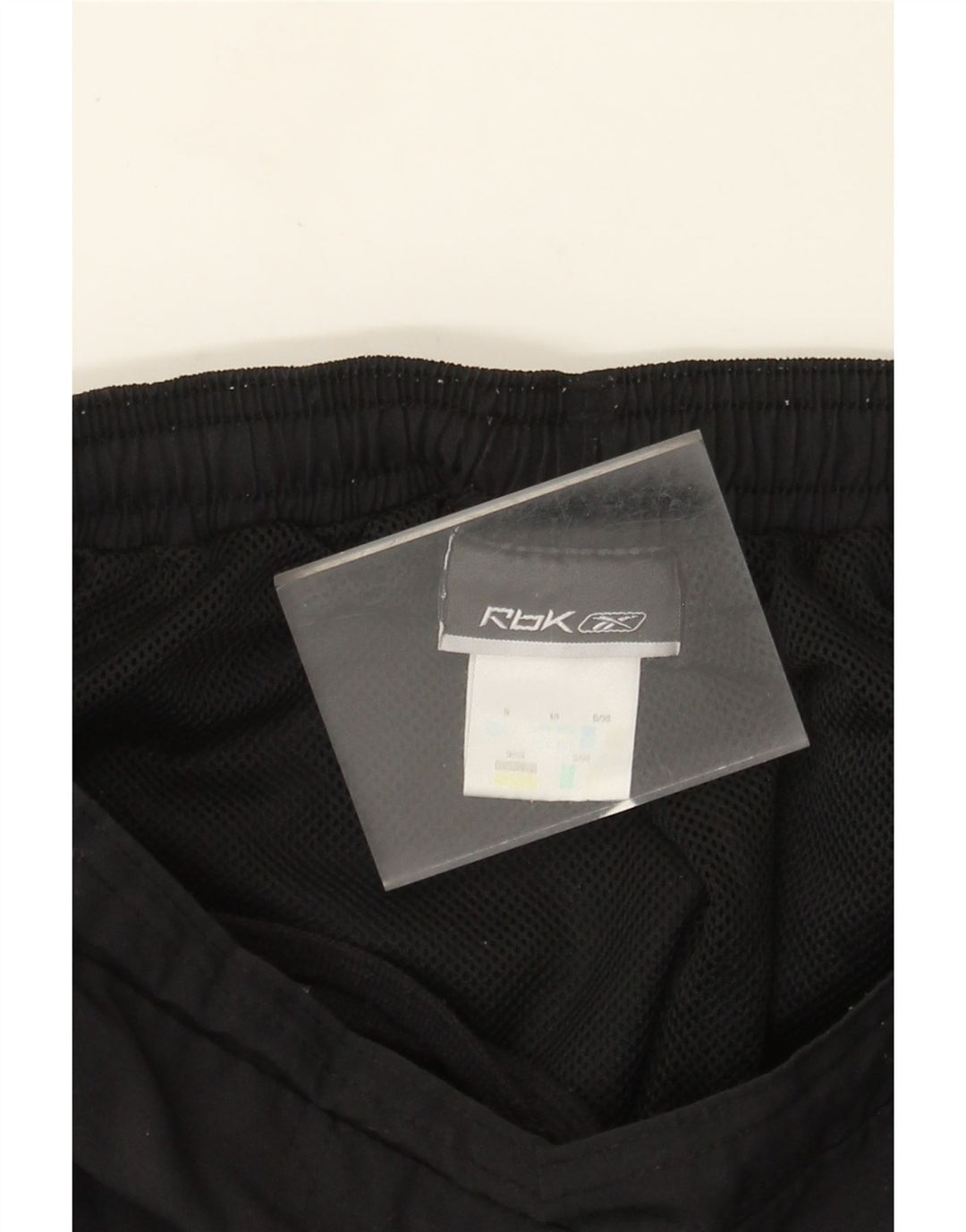 Calça de treino feminino Reebok UK 10 pequeno poliéster preto