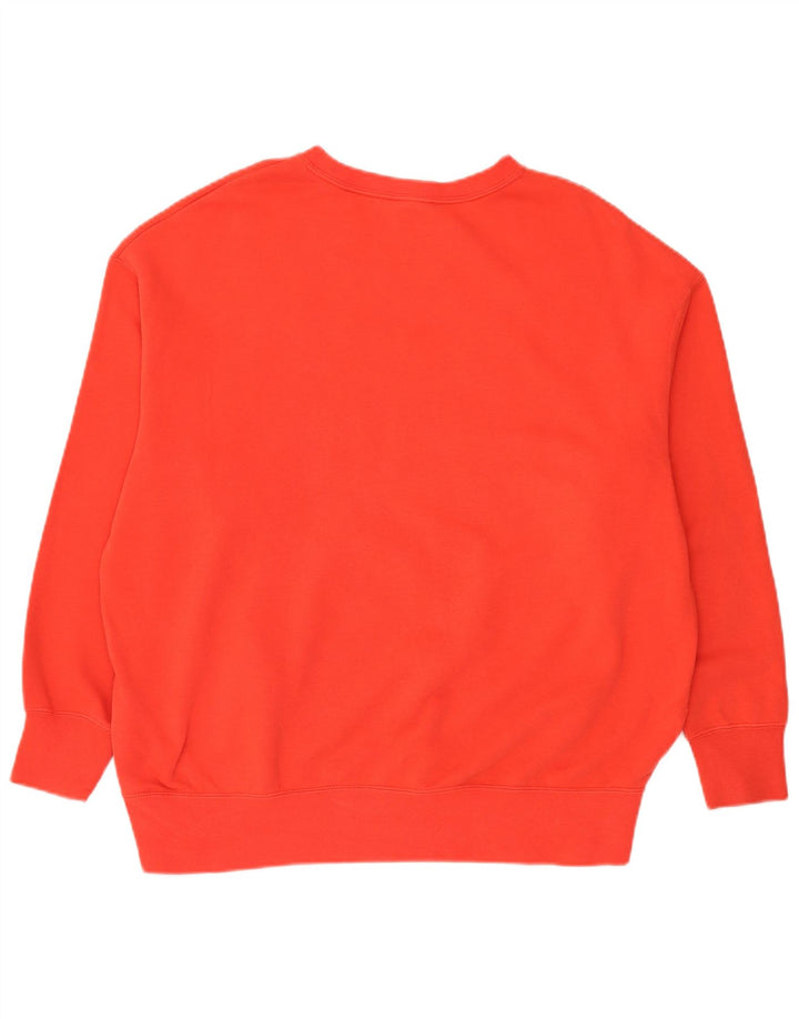 Nike masculino gráfico solto ajuste moletom jumper médio algodão vermelho