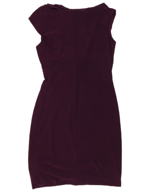 Vestido bodycon feminino Ralph Lauren US 14 XL roxo poliéster