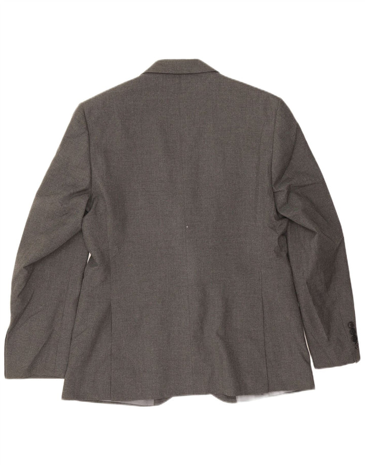 Jaqueta blazer masculina de ajuste regular de 2 botões Marks & Spencer Reino Unido 38 cinza médio