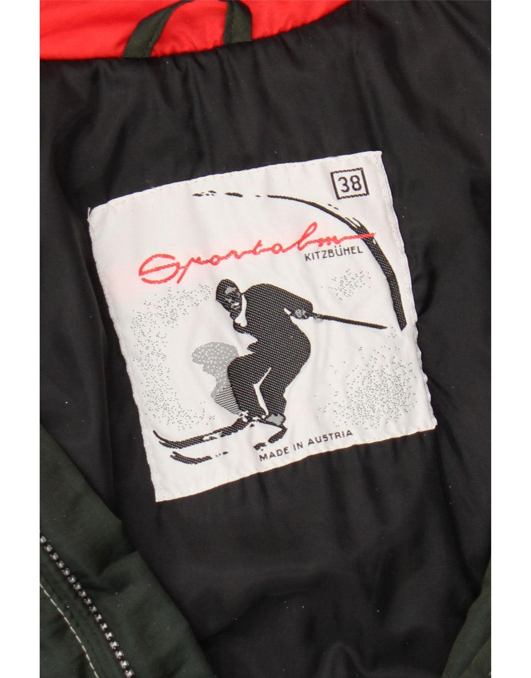 Sportalm Jaqueta de esqui feminina gráfica oversized EU 38 Médio Verde Floral