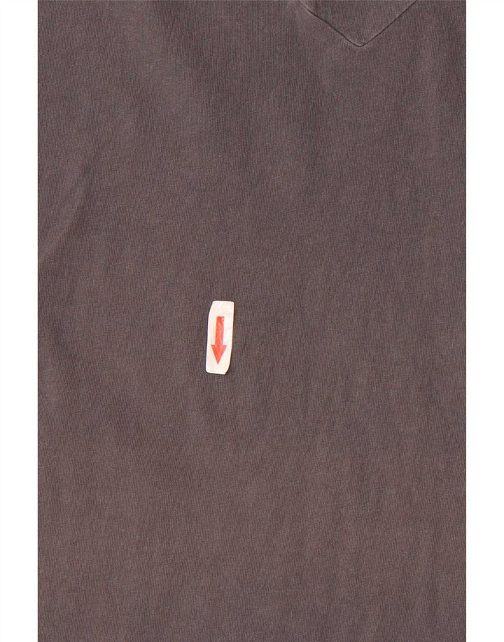 Top gráfico masculino Levi's manga comprida pequeno algodão cinza