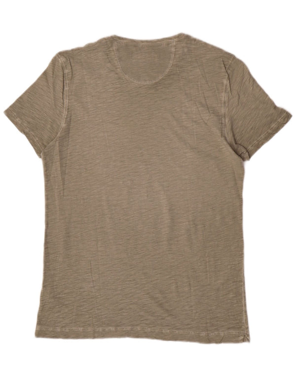 Camiseta masculina Liu Jo top grande algodão verde