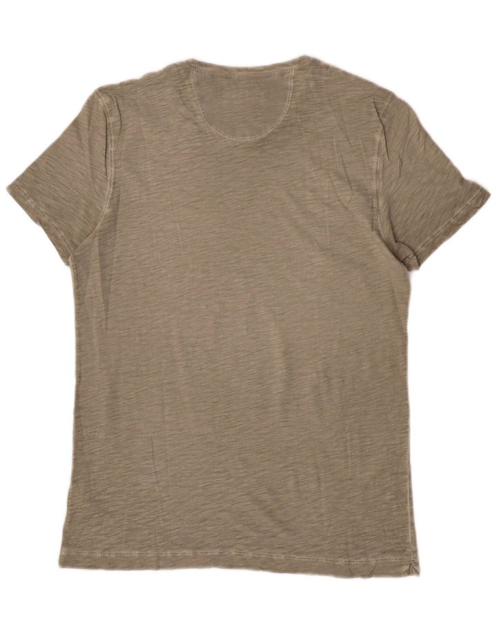 Camiseta masculina Liu Jo top grande algodão verde