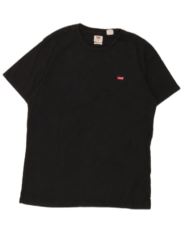 Camiseta masculina LEVI'S Standard Fit Top médio algodão preto