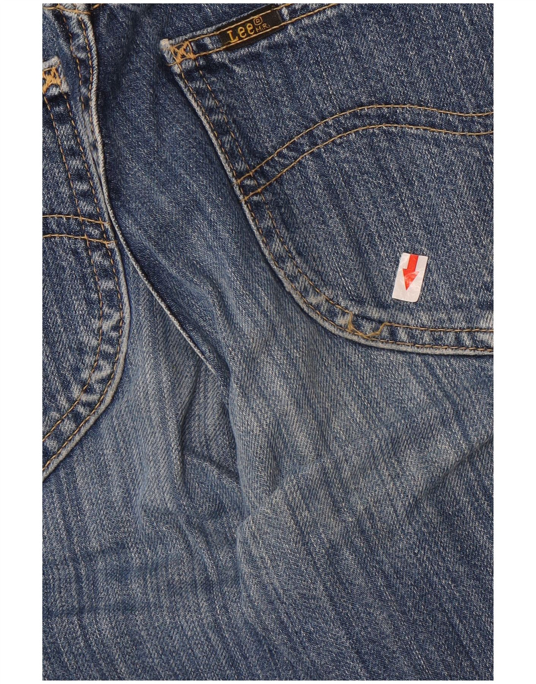 Jeans retos femininos Lee W26 L32 algodão azul