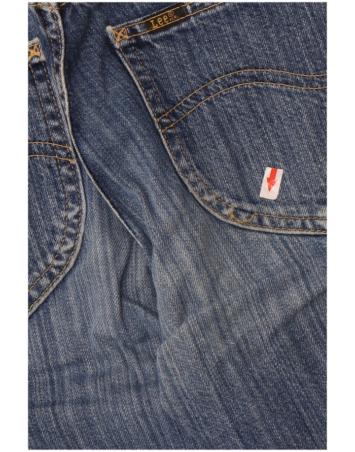 Jeans retos femininos Lee W26 L32 algodão azul